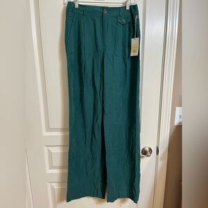 A New Day Women’s High Rise Teal Wide-Leg Trousers